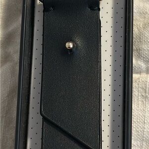 Sugar Paper Black Leather Fob Strap